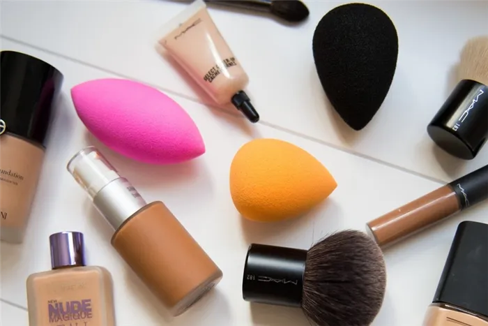 Нанесение пудры