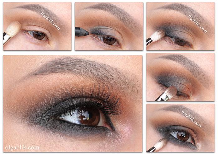 Смоки айс для карих глаз