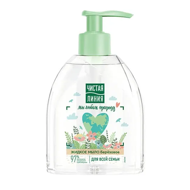 Жидкое мыло для всей семьи «Березовое», «Чистая Линия»